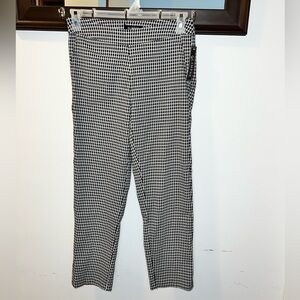 NWT Glimpse Ladies White/Black Dress Pants Size Petite Small